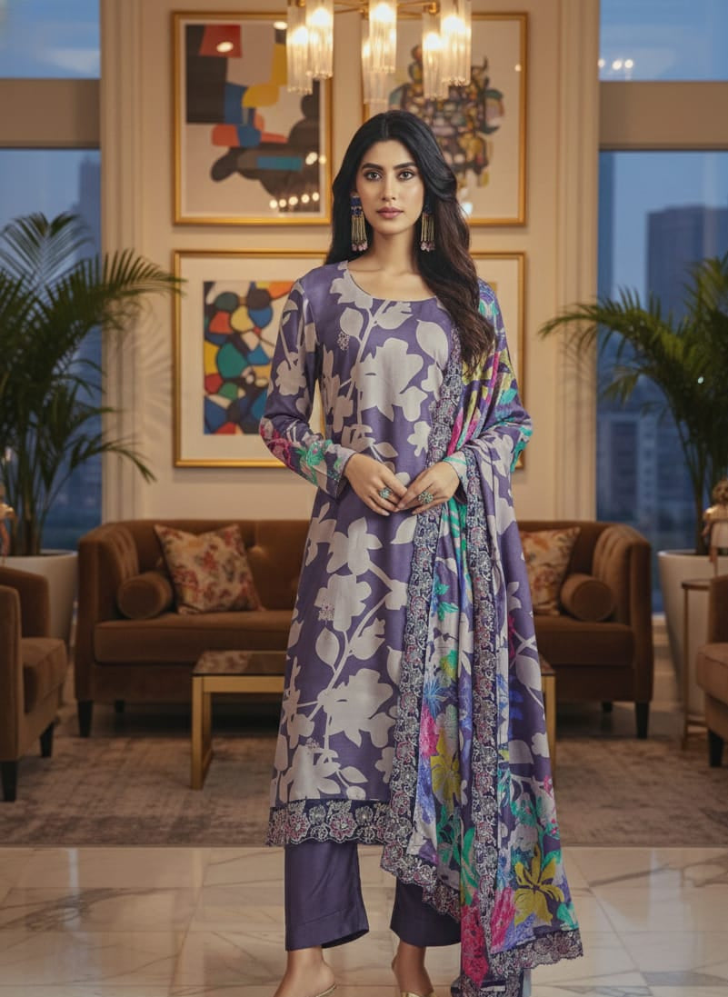 Designer Pashmina Suit