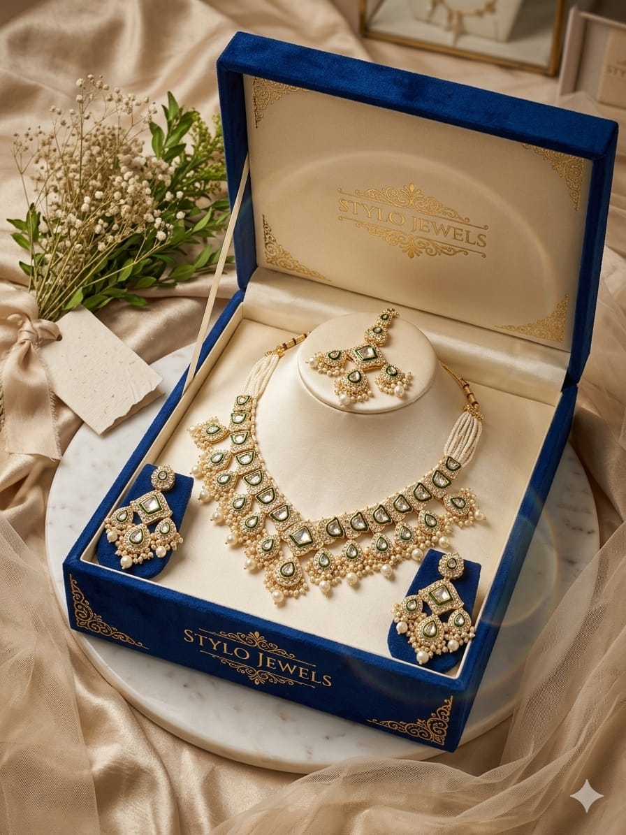 Stylo Jewels Royal Meenakari Kundan Bridal Choker Set