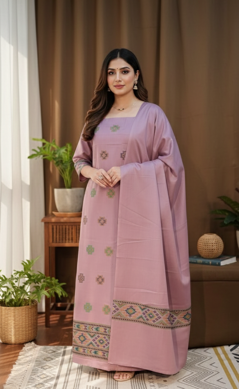 Kullu Weaved Pashmina Suit