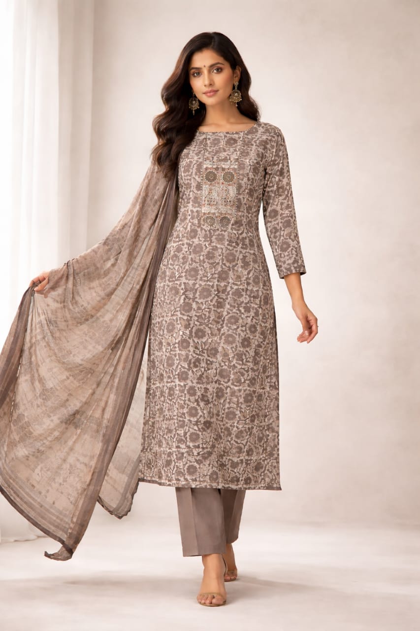 Cotton Suit With Kota Dupatta