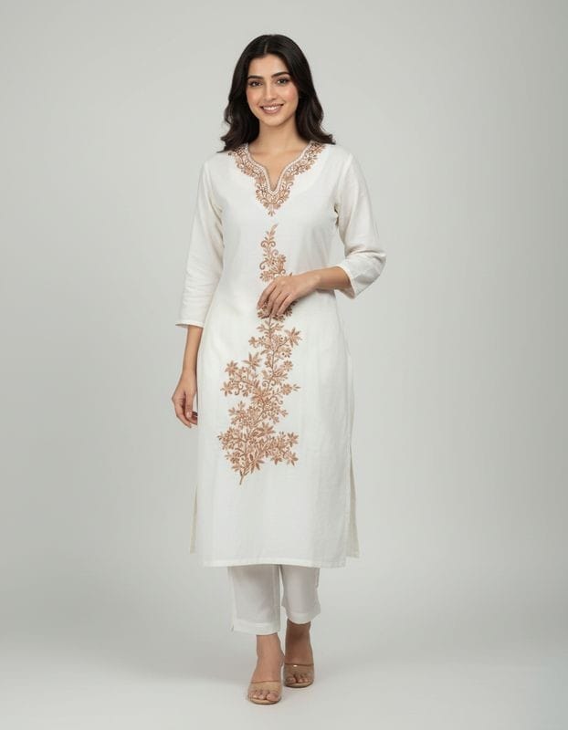 Pashmina Cordset With Kashmiri Work