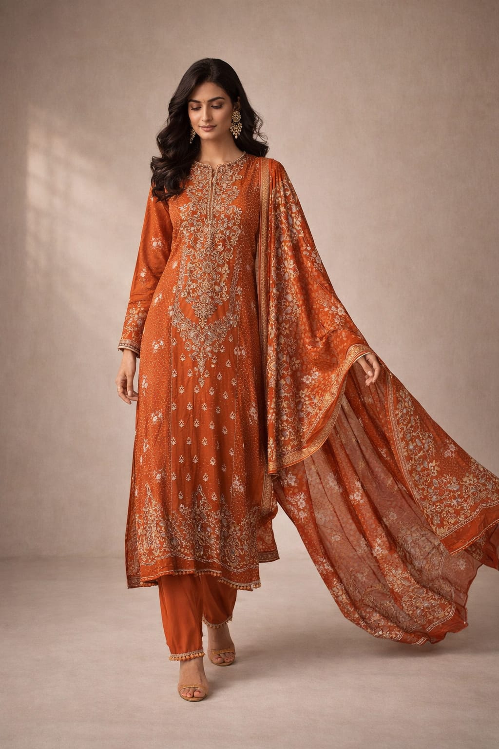 Muslin Designer Suit