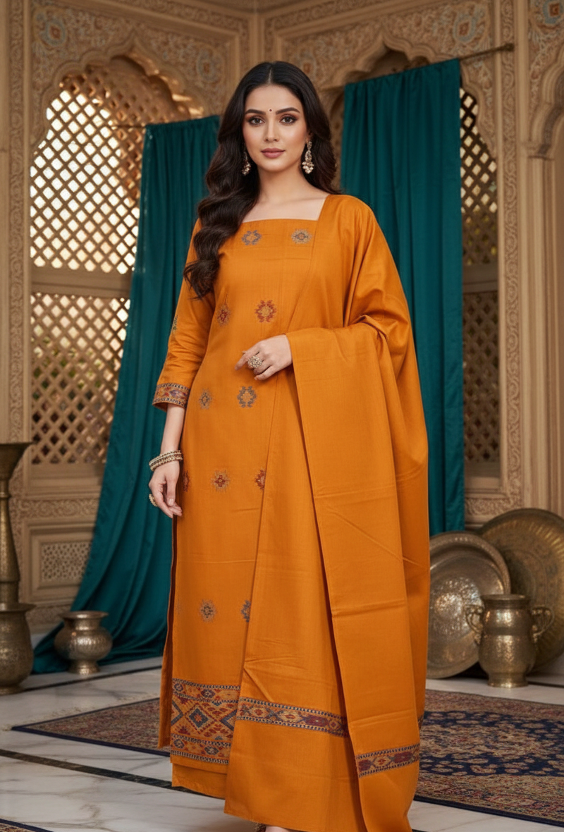 Kullu Weaved Pashmina Suit