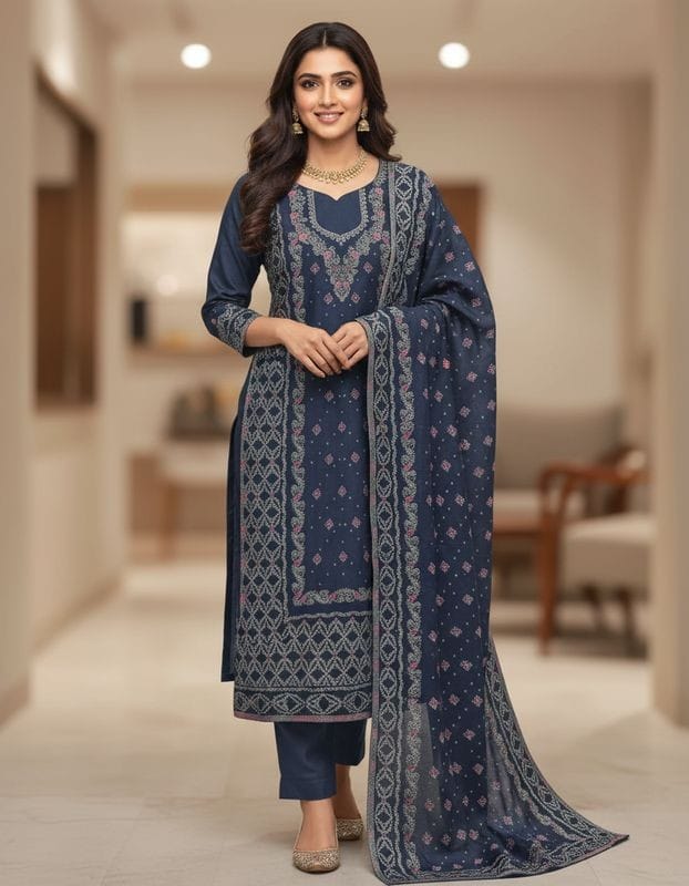 Pashmina Jamawar Suit