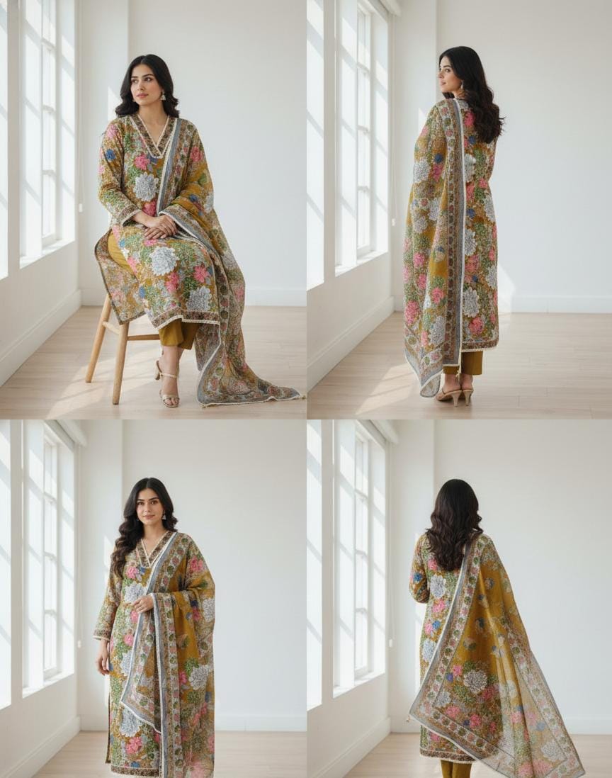 Cotton Silk Suit