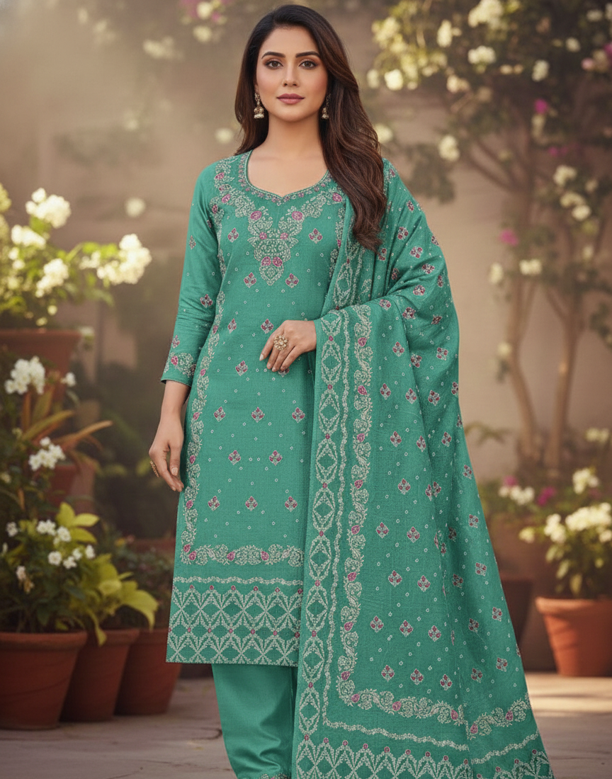 Pashmina Jamawar Suit