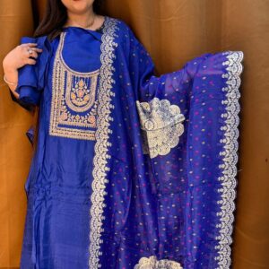 Soft Upada Silk Suits Silk Dupatta with silk bottom