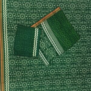 Green – 3pc South Cotton Suit Material